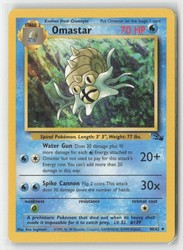 Omastar 40/62 Fossil Unlimited Uncommon Pokémon TCG Card