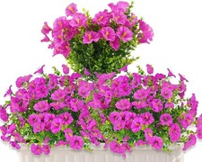 Kunstblume Künstliche Blumen, 6 Bündel Künstliche Balkonpflanzen Wetterfest