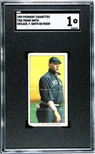 1909 T206 FRANK SMITH NNO POOR PIEDMONT 150 F. SGC 1 BASEBALL CHICAGO WHITE SOX