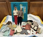 Vintage 1960’s Ken And Allan doll Doll set With Clothes And Case
