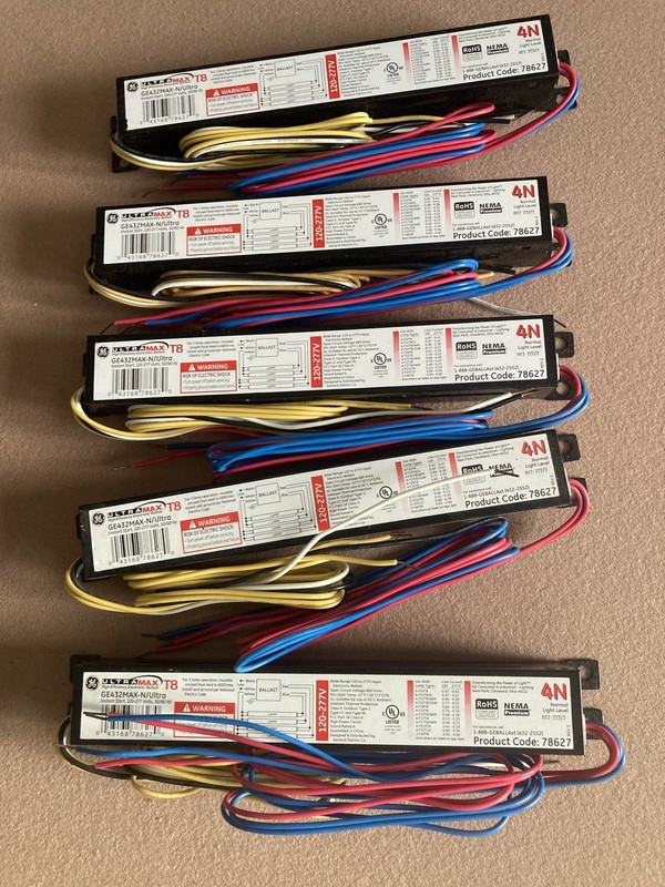 5 ULTRA MAX T8 GE432MAX-N/ULTRA Instant Start 120-277 Volts Ballast