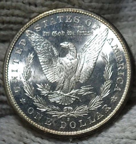 1881-s Morgan Silver Dollar Brilliant Uncirculated Slight Cameo & Mirrors Rev