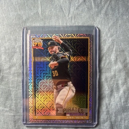 Topps 2026 Series 1 1991 Chrome Mojo Insert Card #91C-39 Paul Skenes Pirates