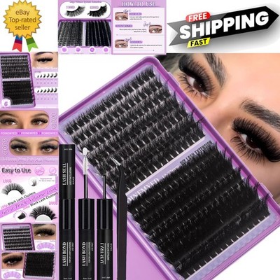 Ultra-Soft Faux Mink Lash Clusters 100D+200D | 12-22mm | Salon Quality at Home