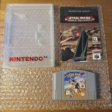 Star Wars: Rogue Squadron (Nintendo 64, 1998) N64 Cartridge + Manual Tested