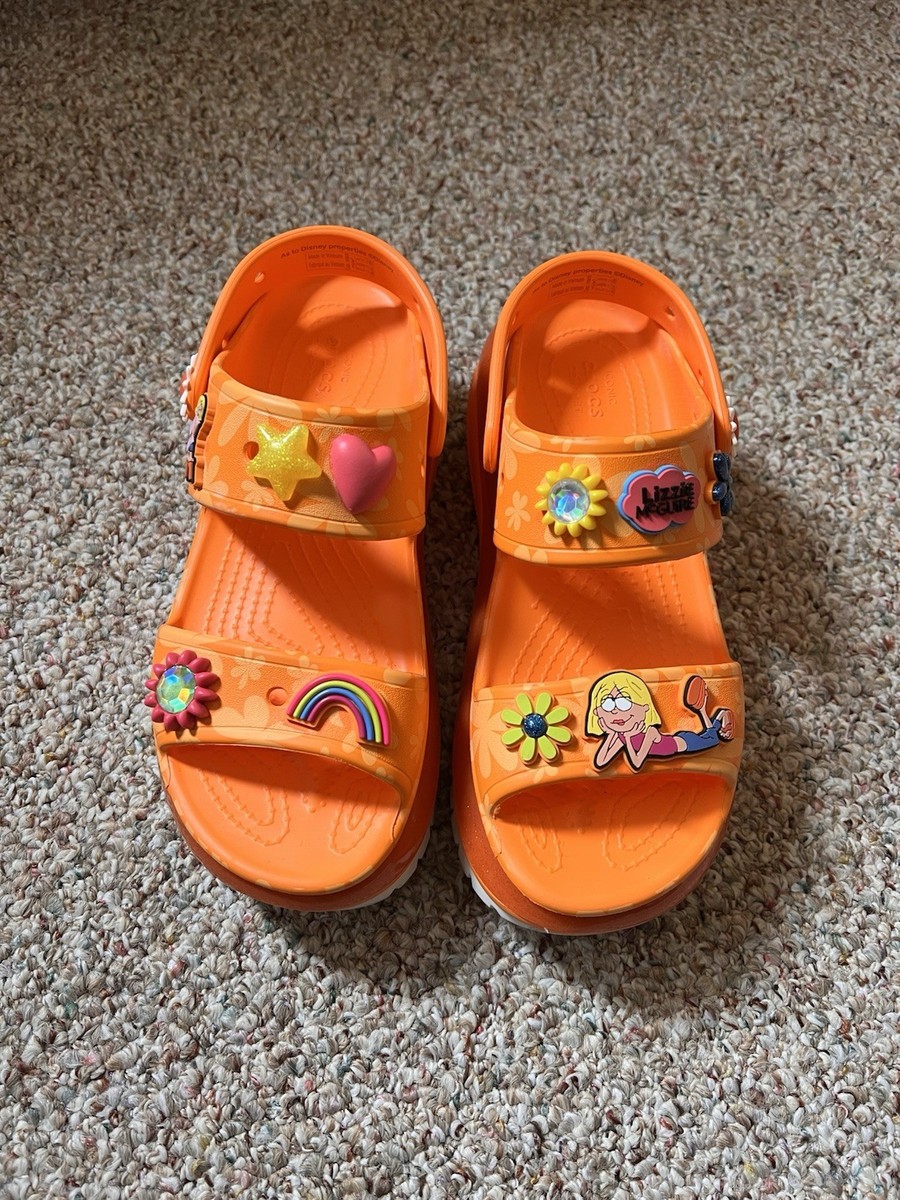 Disney Lizzie McGuire 2024 Crocs Orange Mega Crush M5/W7 Gently