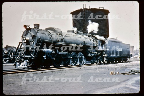 R DUPLICATE SLIDE  - Illinois Central IC 2614 STEAM 4-8-4
