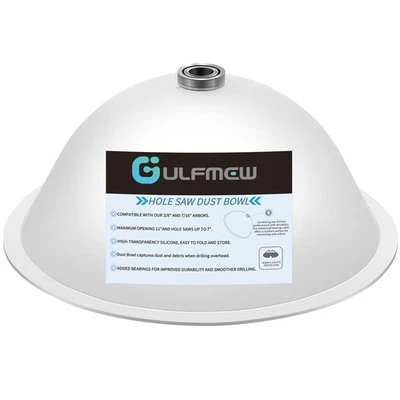 GULFMEW 1 Pack Drill Dust Bowl & Hole Saw Dust Bowl for Drilling, Installing Recessed...