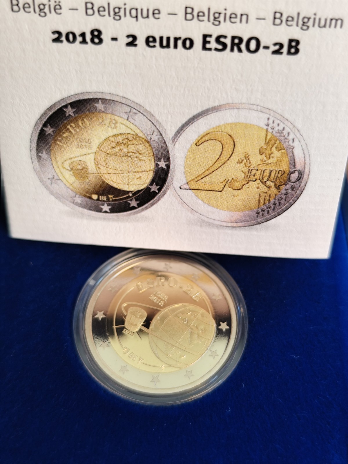 Belgique 2€ Proof 2018 ESRO-2B