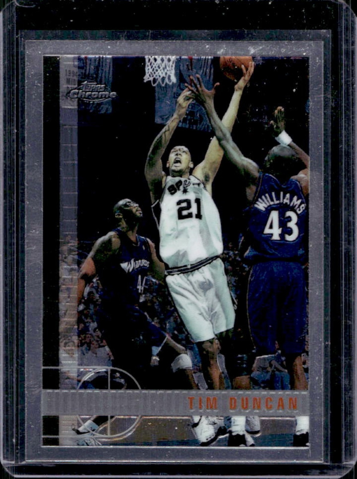 1997-98 Topps Chrome Tim Duncan Rookie RC #115 Spurs