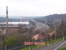PHOTO  M1 MOTORWAY NEAR JUNCTION 34 SHEFFIELD / ROTHERHAM THE INDUSTRIAL BUILDIN