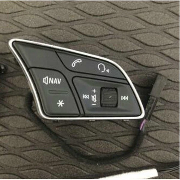 Para Audi A3 2017 A4 B9 Q2 multifunción volante botones 8W0 951 523 E Foto 3 de 4