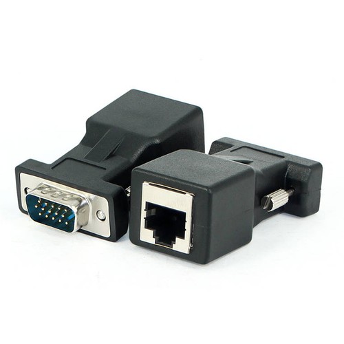SYSTEM-S Ethernet VGA Over IP Converter 2x VGA Plug For Lan RJ45 Jack 20m - Picture 10 of 10