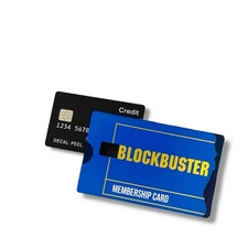 Blockbuster Membership Card Holographic Credit Card Skin Decal Cover 🔥