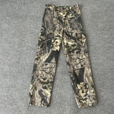Cabelas Pants Kids 18 30x31 Brown Camo Cargo Hunting Mossy Oak Made USA Outdoor