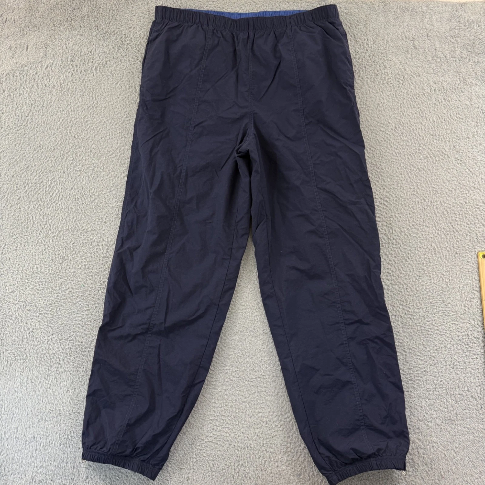 Vintage Polo Sport Ralph Lauren Pants Mens 2XL Blue Windbreaker Baggy Jogger Y2K