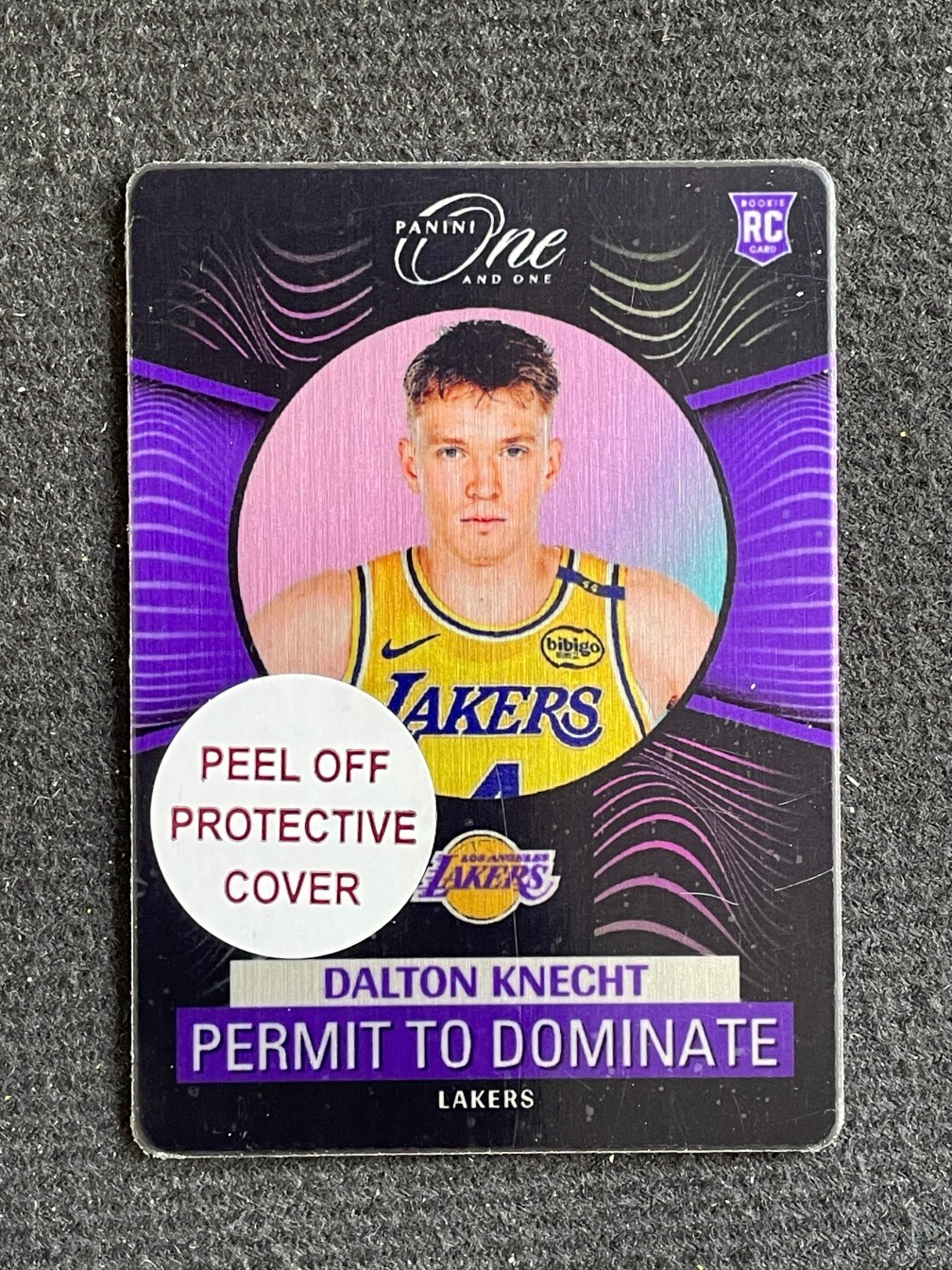 Dalton Knecht 2024-25 Panini One And One Permit To Dominate Rookie RC SSP #14