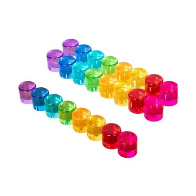 Acrylic GEM Stacking Blocks Sensory Preschool Learning Rainbow Stacking Game