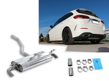 Edelstahl Duplex Sportauspuff Mercedes B-Klasse W247 f&uuml;r Serien-Endrohr