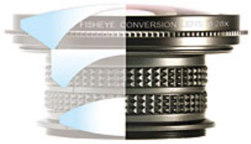 RAYNOX HDP-2800ES 0.28x Fisheye Lens HDC-SD1/DX1/AG-HSC1U/AG-HCK10G 52mm 37mm  - Image 2 of 4