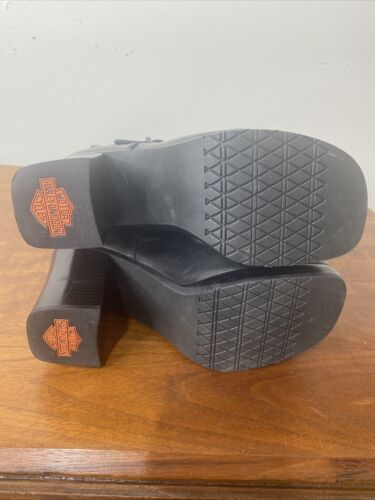 Harley-Davidson Damen Soho Hi 10 schwarz Motorrad Biker Stiefel Schnalle #81188 - Bild 11 von 11