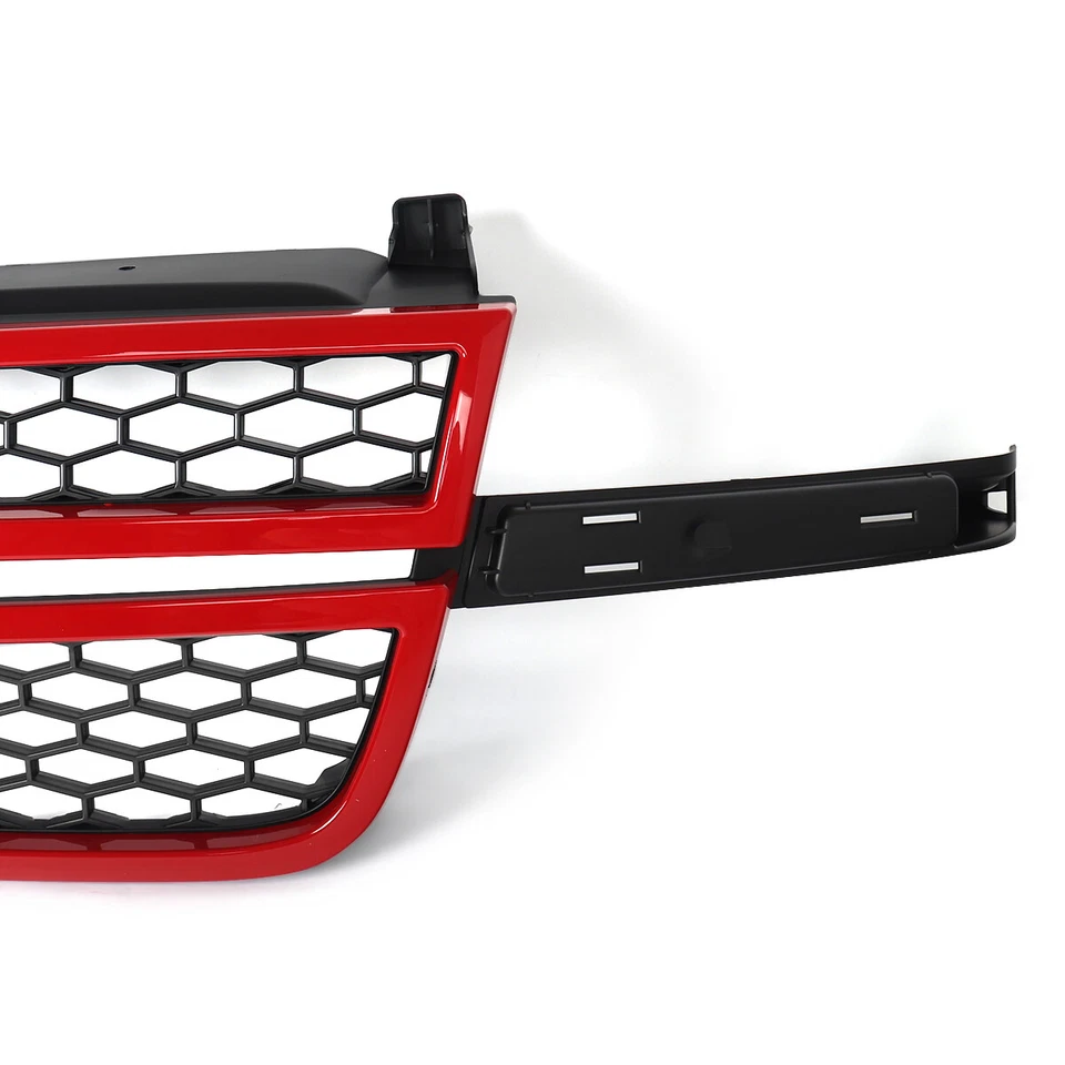 Victory Red & Black Front Upper Grille For 2003-2007 Silverado 1500 2500 3500 HD - Изображение 3 из 4