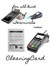 5 Stk. Reinigungskarten nass u. trocken gleichzeitig für Ihr ec-Terminal(s)✅