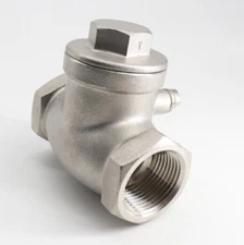 1" Inch Stainless Steel 316 Swing Check Valve Female to Female NPT