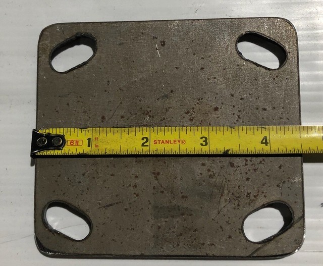 Weld On Caster Wheel Plate eBay