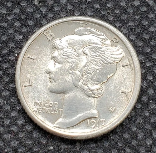 1917-S Mercury Dime | CHOICE BRILLIANT UNCIRCULATED