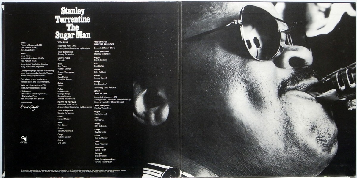STANLEY TURRENTINE / THE SUGAR MAN / CTI / JAZZ / KING JAPAN