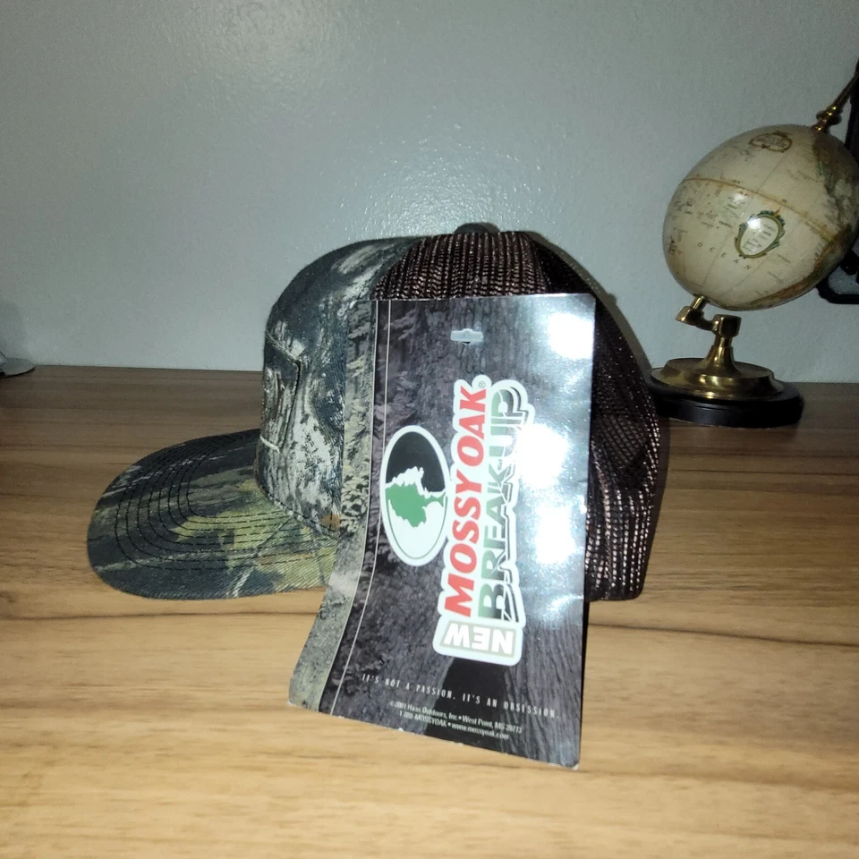 Men's Mossy Oak Break-Up Camo Camouflage Hunting Cap Hat. Mesh Back adjustable  - Image 3 of 4