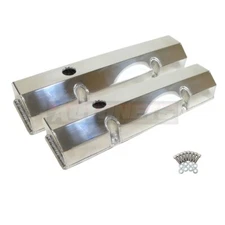 Small Block Chevy Fabricate Polish Aluminum Valve Cover Tall SBC 283 350 327 305