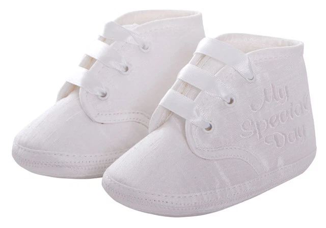 BABY BOYS CHRISTENING SHOES BAPTISM WEDDING WHITE IVORY CREAM BABY PRAM BOOTS