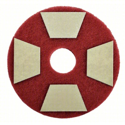 3M Trizact 86019 Red Diamond TZ Abrasive Stone Polishing Pads - 4 Pack