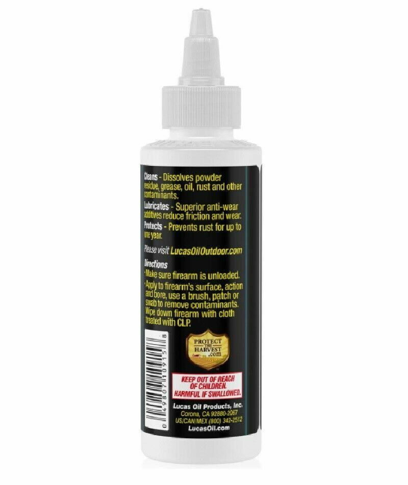 Lucas Oil 10915 Extreme Duty CLP Gun Cleaner 4 oz Bottle, 1 Pack eBay