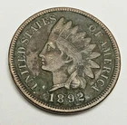 1892 P Indian Head Cent Penny  *XF - EXTREMELY FINE DETAILS*  **FREE SHIPPING**