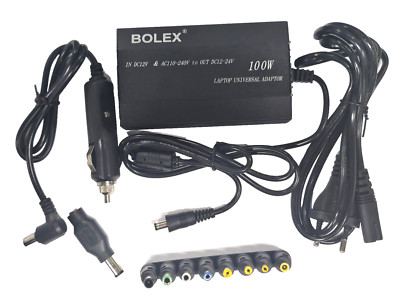 Universal Notebook Ladegerät 100W Auto und Haushalt mit 8 Adaptern