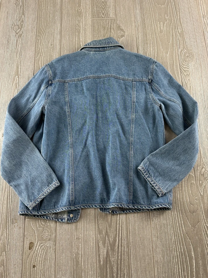 Nordstrom Womens Size Small Denim Waist Jacket Button Up Pockets - Image 3 of 4