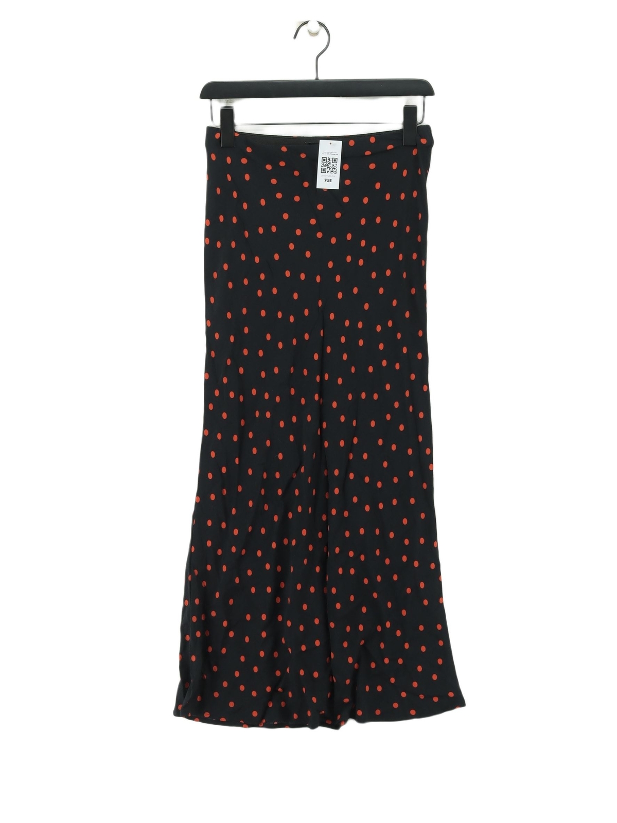 New Look Womens Maxi Skirt UK 10 Multi Polkadot Viscose Long Flowy Skirt-image