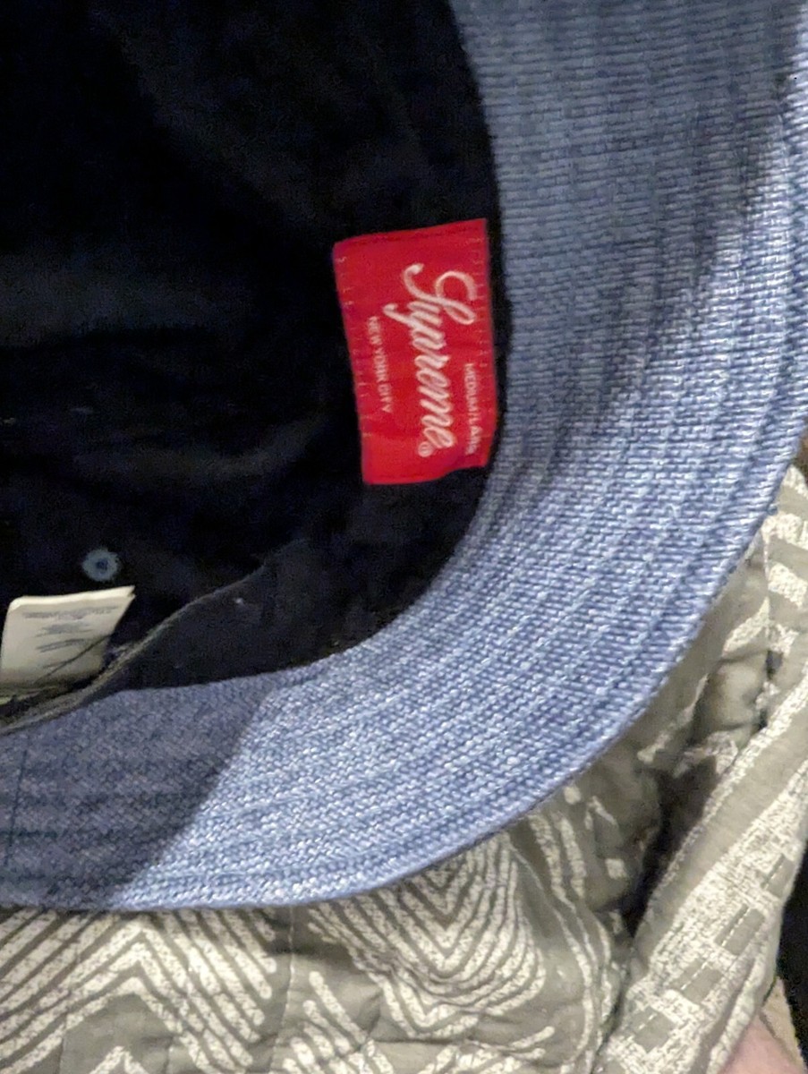 SUPREME RAFFIA CRUSHER- M/L - BLUE / NAVY | eBay