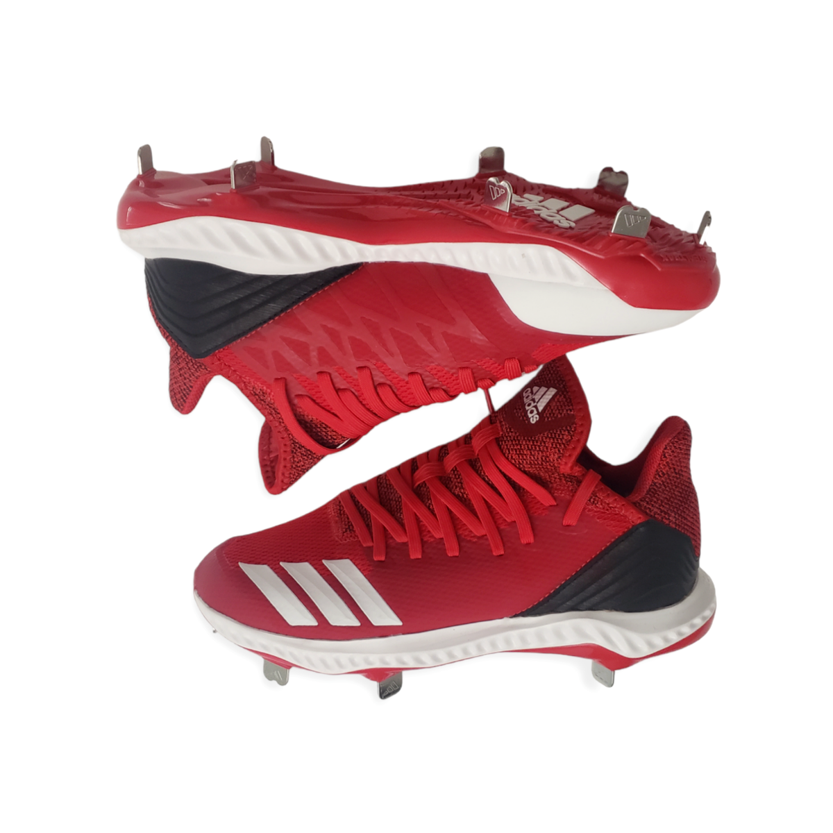 Adidas Men’s Icon Bounce Hybrid Red Baseball Cleats Size 12 NWT adidas Icon Bounce Low Black Carbon for Sale | Authenticity  main image 3