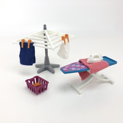 Playmobil 6557 Ironing Board Clothesline Clothespins Basket