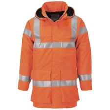 Image of Portwest Bizflame Rain Hi-Vis FR Jacket Waterproof Flame Resistant S774