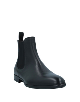 NWOB $695 DOUCAL'S Leather Chelsea Boots EU 40 US 7 Grainy Made in Italy