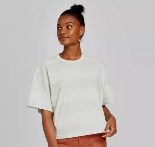 Women's Short Sleeve Boxy Cotton T 