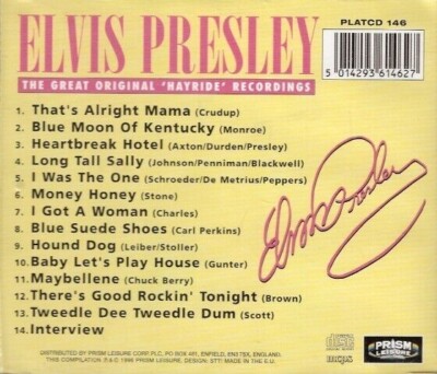 Elvis Presley  Good Rockin' Tonight  Original 'Hayride' Recordings. CD ALBUM NEW