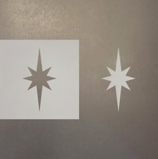 Elongated Star Plastic Mylar Stencil Airbrush Painting Art Supplies