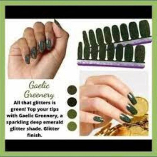Color Street Gaelic Greenery Nail Strips NWT