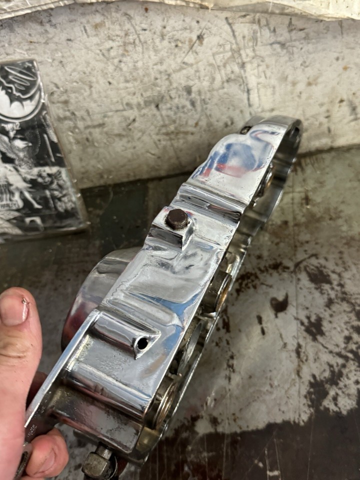 Harley Ironhead XL Sportster Shortster Divorced Trimmed Cam Cover w/ P